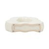Decorative Vase | Open Ring Cut Out | Ribbed Ivory Ceramic | 12"