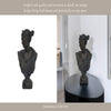 Eona Grecian Bust Figurine | Intricate Details | 12" Bronze Distressed Resin
