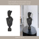 Eona Grecian Bust Figurine | Intricate Details | 12" Bronze Distressed Resin