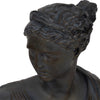 Eona Grecian Bust Figurine | Intricate Details | 12" Bronze Distressed Resin