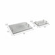 Sparkly Starburst Decorative Tray Set of 2 | Glass Handles | Silver Finish