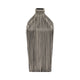 Decorative Vase | 11" Vertical Striped Ceramic | Classic Black & White