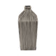 Decorative Vase | 11" Vertical Striped Ceramic | Classic Black & White