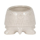 Decorative Turtle Accent Planter | Stylish 7" White Glazed Ceramic
