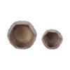 Lexy Outdoor Petal Flower Planter Set of 2 | Purple Stoneware Ceramic