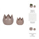 Lexy Outdoor Petal Flower Planter Set of 2 | Purple Stoneware Ceramic