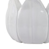 Lexy Decorative Flower Petal Planter Pot Set of 2 | White Stoneware Ceramic SBH-20116-05