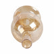 Bela Taper Candle Holder | Bubble Shape Pedestal Base | Gold Luster Glass