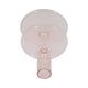 Vintage Taper Candle Holder | 5" | Pastel Pink Rounded Bubble Glass