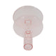 Vintage Taper Candle Holder | 5" | Pastel Pink Rounded Bubble Glass