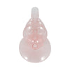 Dynamic Decorative Turned Tapered Candle Holder | 11" Light Pink Glass