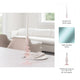 Dynamic Decorative Turned Tapered Candle Holder | 11" Light Pink Glass