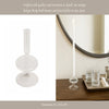 Vintage Tapered Design Candle Holder | Wide Flat Base | 5" Clear Glass