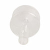 Vintage Tapered Design Candle Holder | Wide Flat Base | 5" Clear Glass