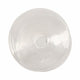 Vintage Tapered Design Candle Holder | Wide Flat Base | 5" Clear Glass