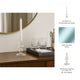 Webba Vintage Tapered Candle Holder | Sculpted Stem | Clear Glass 7"