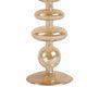 Bela Taper Candle Holder | Tiered Bubble Shape | Vintage Gold Luster Glass SBH-20118-18