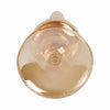 Bela Taper Candle Holder | Tiered Bubble Shape | Vintage Gold Luster Glass