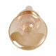 Bela Taper Candle Holder | Tiered Bubble Shape | Vintage Gold Luster Glass