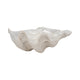 Decorative Pearlized Clam Shell Bowl | Coastal Accent Ivory | 10"