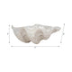 Decorative Pearlized Clam Shell Bowl | Coastal Accent Ivory | 10"