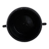 Outdoor Decorative Planter | Jug Shape w Handles | 12" Black Ceramic