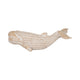 Flint Beluga Whale Figurine | Woven Wicker-Style Design | White Resin 16"