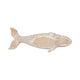 Flint Beluga Whale Figurine | Woven Wicker-Style Design | White Resin 16"