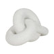 Juni Decorative Knot with Rough Textured Finish | White Resin 9"