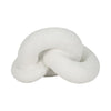 Juni Decorative Knot with Rough Textured Finish | White Resin 9"