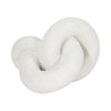 Juni Decorative Knot with Rough Textured Finish | White Resin 9"