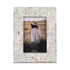 Decorative Photo Frame with Ivory Shell Pearl Inlay Design | 4x6 Interior