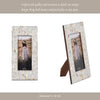 Decorative Photo Frame with Ivory Shell Pearl Inlay Design | 4x6 Interior