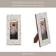 Decorative Photo Frame with Ivory Shell Pearl Inlay Design | 4x6 Interior