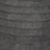 Decorative Textured Vase | Faded Black Ribbed Ceramic Design | 15"
