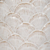Decorative Flower Vase | Coastal Seashell Texture | 13" White Ceramic