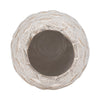 Decorative Flower Vase | Coastal Seashell Texture | 13" White Ceramic