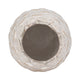 Decorative Flower Vase | Coastal Seashell Texture | 13" White Ceramic