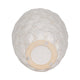 Decorative Flower Vase | Coastal Seashell Texture | 13" White Ceramic