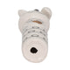Decorative Squiggly Bunny Tabletop Accent w Gold Heart | White Ceramic