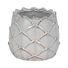 Artichoke Planter Vase| Sculpted Textured White Ceramic | 5"