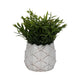 Artichoke Planter Vase| Sculpted Textured White Ceramic | 5"