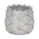 Artichoke Planter Vase| Sculpted Textured White Ceramic | 5"