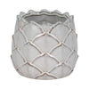 Artichoke Planter Vase| Sculpted Textured White Ceramic | 5"