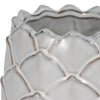 Artichoke Planter Vase| Sculpted Textured White Ceramic | 5"