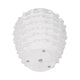 Garden Planter | 3D Raised Woven Knot Accent | 9" White Finish