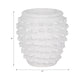 Garden Planter | 3D Raised Woven Knot Accent | 9" White Finish