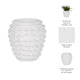 Garden Planter | 3D Raised Woven Knot Accent | 9" White Finish