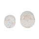 Xavie Garden Planters Set of 2 | Iridescent Foot | Ivory Ceramic 8 & 6"