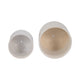Abas Iridescent Bravais Footed Planter Set of 2 | Ivory Ceramic 8 & 6"